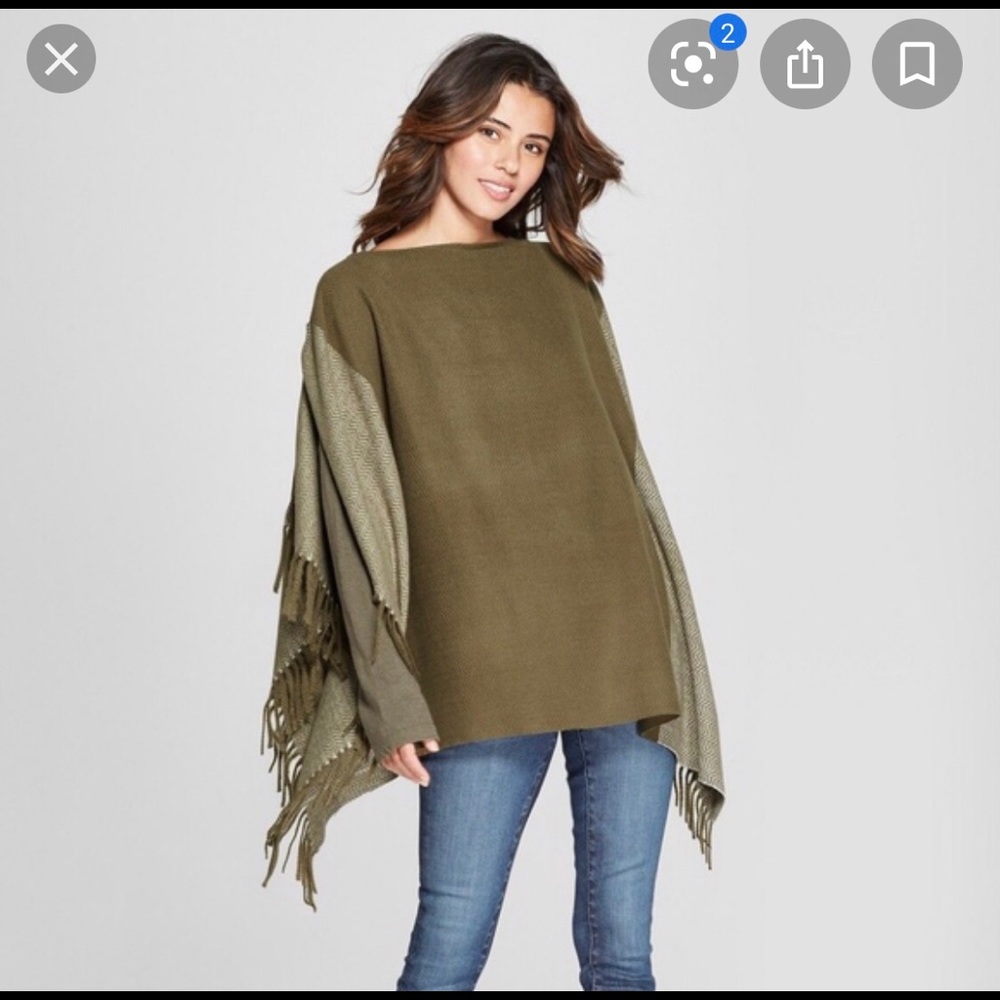 Green poncho